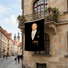 Punto Dizayn Asil Duruşlu Atatürk Poster Bayrak Premium Raşel Kumaş ATA79