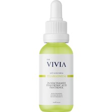 The Vivia Siyah Nokta, Sivilce ve Akne Karşıtı, Gözenek Sıklaştırıcı Cilt Serumu Pelargonium Niacinamide Hyaluronic Acid Panthenol 30 ml