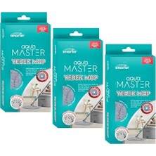 Aqua Master Yedek Mop Seti 3 Parça %100 Ahşap Temiz & Kirli Suyu Ayırma Özelliği