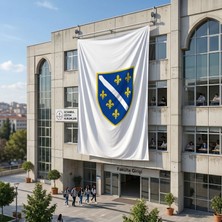 Punto Dizayn Bosna Hersek Bayrağı 140GR Premium Raşel Kumaş 6x9 Metre