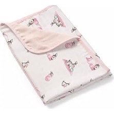 Bébé Lapin Rose Çift Kat Müslin BATTANIYE%100 Pamuk