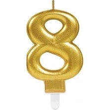 General 8 Rakam Mum Gold Renk