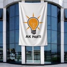 Punto Dizayn Ak Parti Bayrağı 140GR Premium Raşel Kumaş 400X600CM