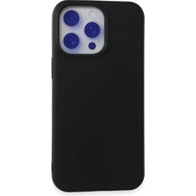 Sora Home Newface Apple iPhone 15 Pro Max Kılıf Nano Içi Kadife Silikon - Siyah