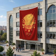 Punto Dizayn 57. Alay Sancağı Bayrağı 140gr Premium Raşel Kumaş 6x9 metre