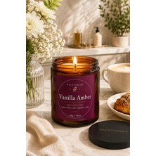 Decevorine Vanilla Amber Premium Kokulu Mum Vanilya Amber Tonka Sandal 100 gr
