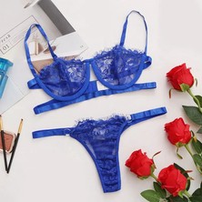 Bnchic Balenli Anastasia Saks Dantel Bralet Takım