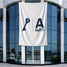 Punto Dizayn Anahtar Parti Bayrağı 140GR Premium Raşel Kumaş 400X600CM