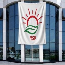 Punto Dizayn Yeşil Sol Parti Bayrağı 140gr Premium Raşel Kumaş 400x600cm