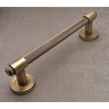 Koldoor Punch Zamak A213 Mat Antik Sarı Çekme Kol Sürgülü Kapı Çekme Kolu 25 cm 1 Takım