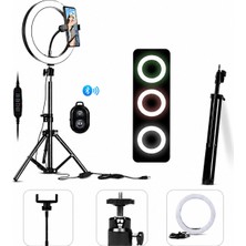 Raylax Ring Light LED Işıklı Tripod 10 Inç Halka Youtuber Tiktok Video Makyaj Işığı Ayaklı 10 Inç