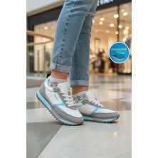 United Colors Of Benetton Beyaz Bağcıklı Memory Foam Unisex Spor Ayakkabı BNI-11133 G