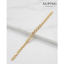 Xuping Jewelry 14 Ayar Altın Kaplama Pırlanta Montür Baget Bileklik