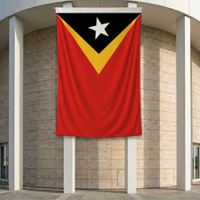 Punto Dizayn Doğu Timor Bayrağı 140GR Premium Raşel Kumaş 200X300 cm