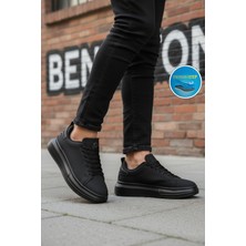 United Colors Of Benetton Siyah Bağcıklı Erkek Sneaker BNI-12081 M