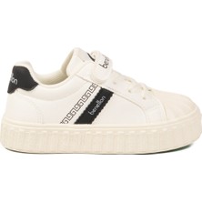 United Colors Of Benetton Beyaz Cırtlı Bağcıklı Unisex Çocuk Spor Ayakkabı BNI-11558 P