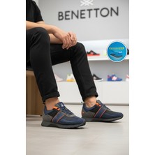 United Colors Of Benetton Lacivert Bağcıklı Cilt Erkek Spor Ayakkabı BNI-12114 M