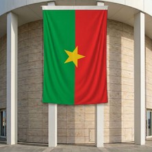Punto Dizayn Burkina Faso Bayrağı 140gr Premium Raşel Kumaş 200x300 cm