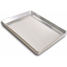 BANAZMETAL Banaz Metal 50 Adet - Tek Kullanımlık Alüminyum Tepsi - 17X25X3,5 cm 80 gr