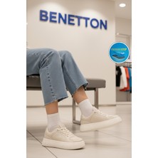 United Colors Of Benetton Beyaz Memory Foam Kadın Spor Ayakkabı BNI-11038 G