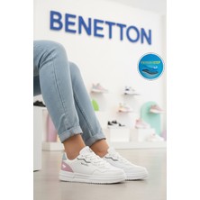 United Colors Of Benetton Beyaz Memory Foam Kadın Spor Ayakkabı BNI-11201 G