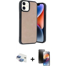 İlk El Grup Pilelistore™ iPhone 11 Kılıf Kıvılcım Işık Serisi - Siyah 3D Antistatik Mat Seramik Nano Ekran Koruyucu + Pers Alüminyum Kamera Lens - Gı