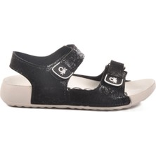 United Colors Of Benetton Siyah Cırtlı Hafif Kız Çocuk Sandalet BN-1419 F