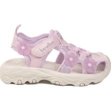 United Colors Of Benetton Lila Cırtlı Hafif Kız Çocuk Sandalet BNI-11408 P