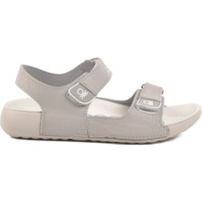 United Colors Of Benetton Gri Cırtlı Hafif Kız Çocuk Sandalet BN-1419 F