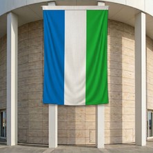 Punto Dizayn Sierra Leone Bayrağı 140gr Premium Raşel Kumaş 200x300 cm