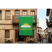 Punto Dizayn Hüda Par Bayrağı 140GR Premium Raşel Kumaş 300X450CM