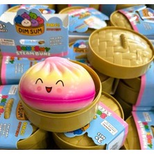 (1 Adet) Dimsum Stres Oyuncağı Sünger Squishy Steam Bunz Yumuşacık Kawaii Sıkılabilir Oyuncak