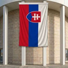 Punto Dizayn Slovakya Bayrağı 140GR Premium Raşel Kumaş 200X300 cm