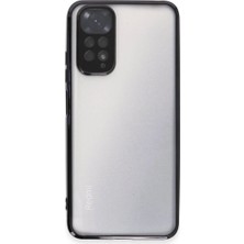 Mudanis Xiaomi Redmi Note 11 Kılıf Razer Lensli Silikon - Siyah