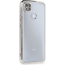 Mudanis Xiaomi Redmi 9c Kılıf Razer Lensli Silikon - Gümüş