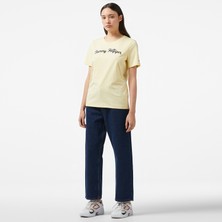 Tommy Hilfiger Loose Straight Cler Kadın Mavi Jean