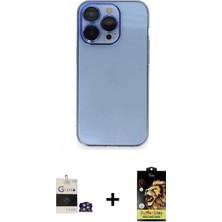 Pileli Store Pilelistore™ iPhone 14 Pro Max Kılıf Siluet Minimal Özel Seri - Siyah Buffer Cam Ekran Koruyucu + Bilvis Titan Kamera Lens - Gs