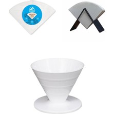 UltraMint Kahve Demleme Seti Homebarista 3'lü V60 Stand ve Kağıt ile