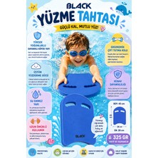 Black Yüzme Tahtası - 325 Gram - Yetişkin & Çocuklar Için Uygun - 45CM x 28CM - Yüksek Kaldırma Kapisitesi - Sert Eva Köpük