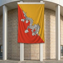 Punto Dizayn Bhutan Bayrağı 140GR Premium Raşel Kumaş 200X300 cm