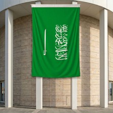 Punto Dizayn Suudi Arabistan Bayrağı 140gr Premium Raşel Kumaş 200x300 cm