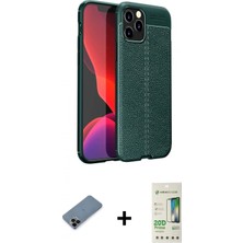 İlk El Grup Pilelistore™ iPhone 12 Pro Max Kılıf Doruk Klasik Özel Seri - Siyah 20D Premium Cam Ekran Koruyucu + Shine Kamera Lens Koruma Cam - Sh