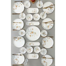 UltraMint 25 Parça Sarı Kahvaltı Takımı, Şık ve Kullanışlı Set
