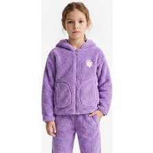 Nautica Knit Active Top Çocuk Mor Sweatshirt