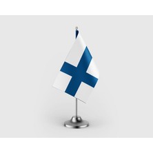 Punto Dizayn Finlandiya Tekli Saten Masa Bayrağı Seti