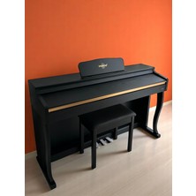 Marcia MK-900 Bk Dijital Konsol Piyano, Bluetooth, Tuş Hassasiyeti, 88 Tuşlu, Kapaklı (Kulaklık ve Tabure)