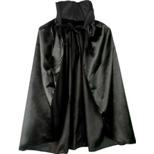 General Siyah Renk Yakalı Halloween Pelerini 90 cm