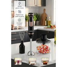 Premini Çok Fonksiyonlu El Blender Seti, Doğrayıcı ve Çırpıcı Aparatlı