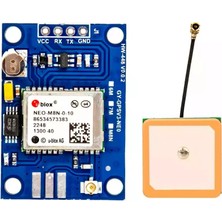 Robomer Ublox Gygpsv1 Neo-8m Gps Modülü – Seramik Aktif Antenli NEO-M8N Gps Konumlandırma Modülü