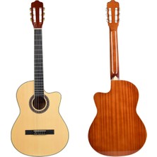 Tayste TS-CG36-39 EQ17A Natural Elektro Klasik Gitar